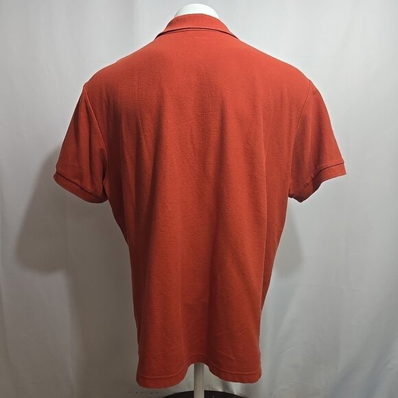 American Giant Polo Shirt Mens Size XL Red Pique 100% Cotton Made in USA - Picture 3 of 8